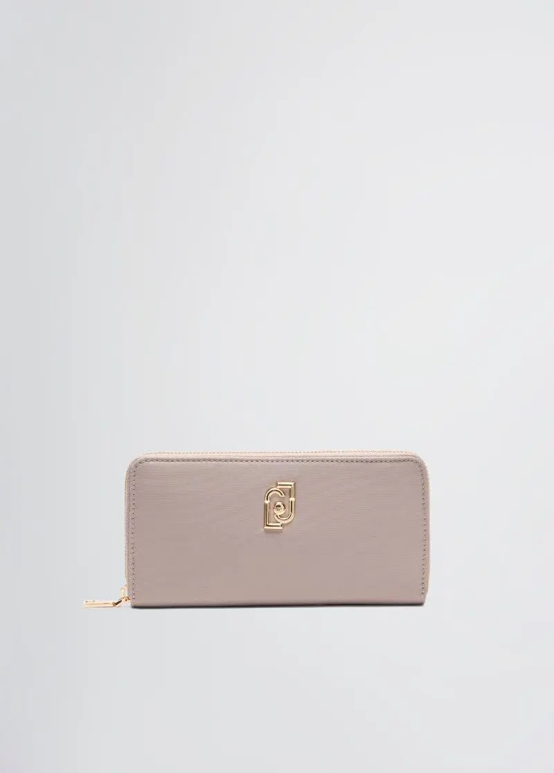 Большое портмоне из нейлона на круговой застежке-молнии