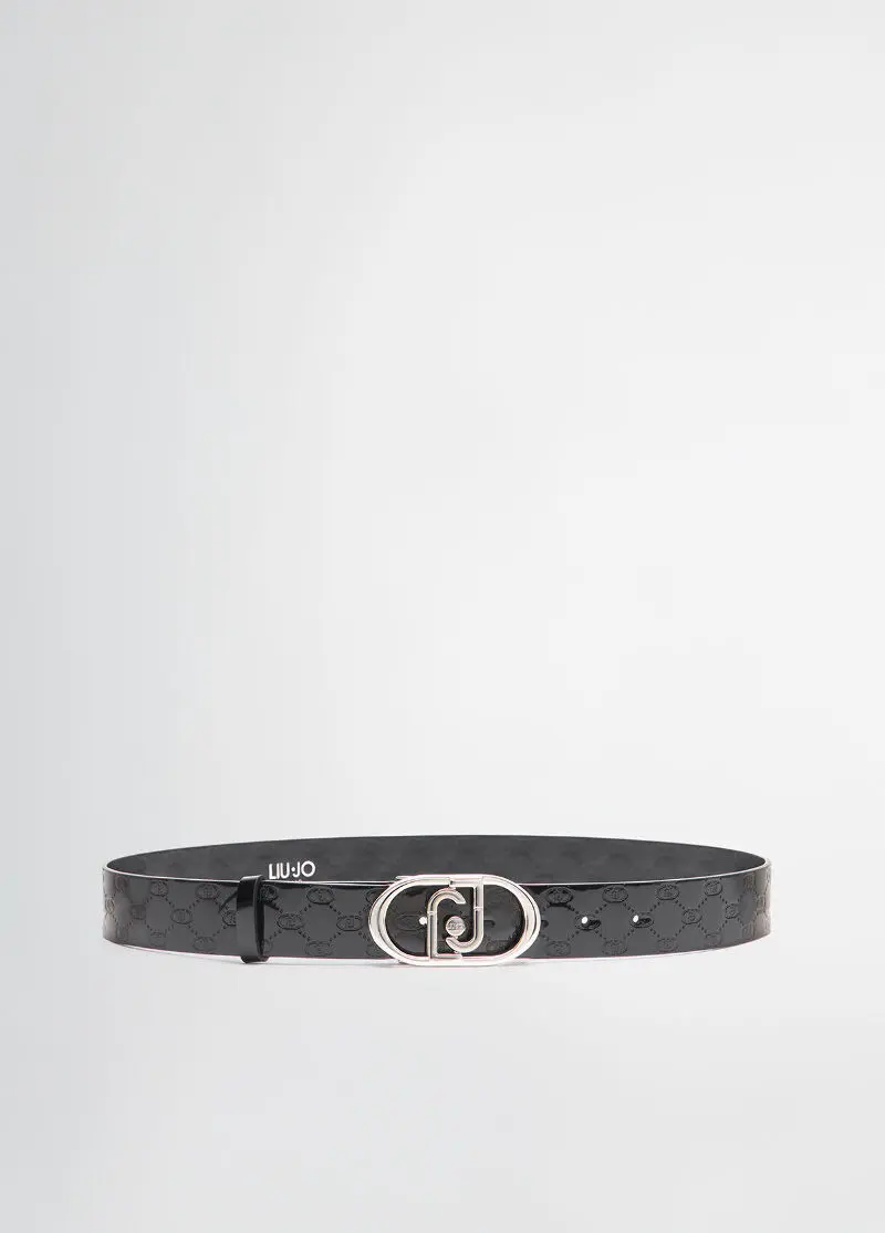 Кожаный ремень с логотипом