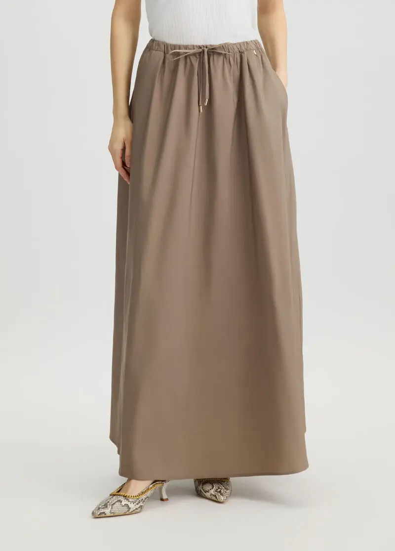 Длинная юбка из тафты